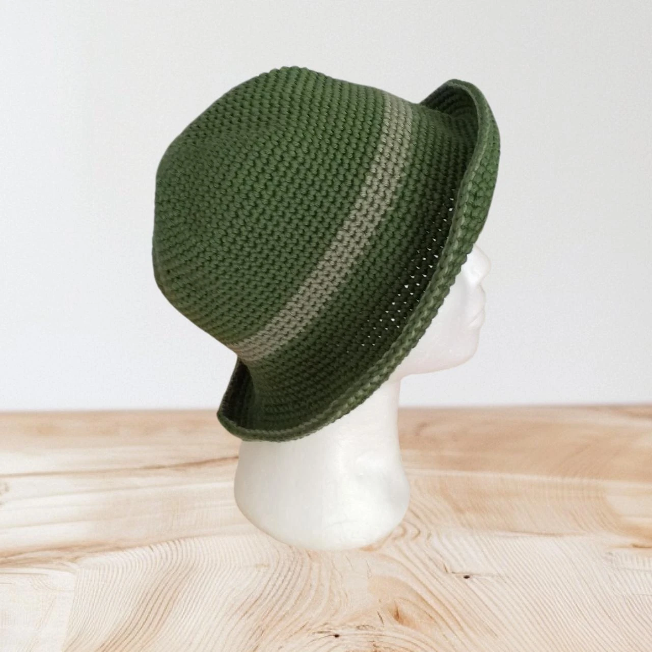 Sombrero bob femenino flexible en 100% algodón TU nuevo hecho a mano al crochet – photo 3
